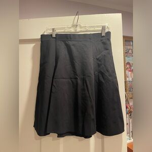 New with tags simple black stretch flared skirt